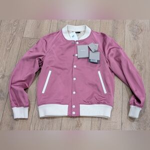 $3590 Mens TOM FORD Shiny Satin Bomber Jacket Fuxia 52 US 42